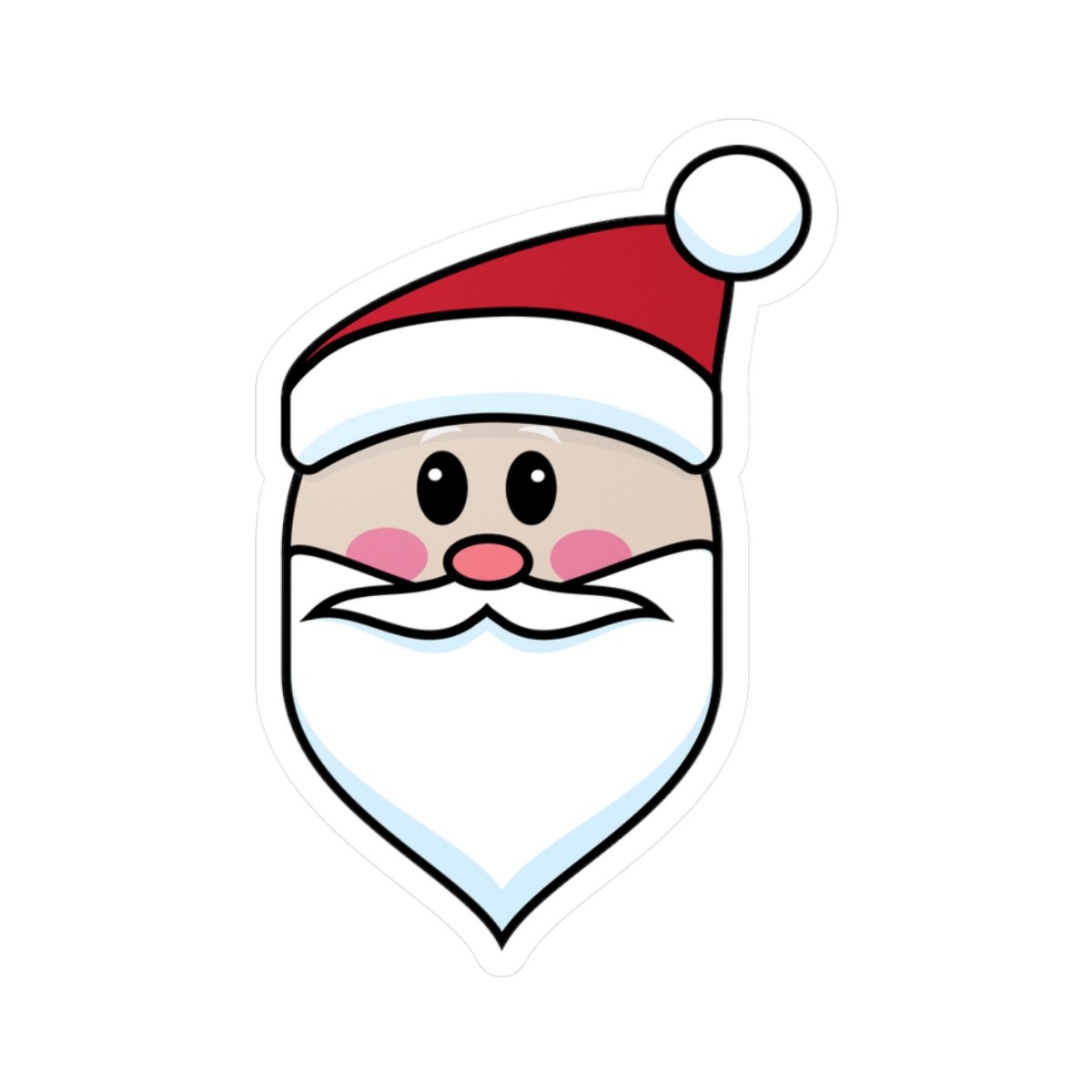 Featured image for “Christmas santa sticker - Face”